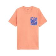 Bedrukt T-shirt Obey , Orange , Heren