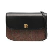 Bruine schoudertas met paisley-motief Etro , Brown , Dames