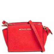 Pre-owned Leather shoulder-bags Michael Kors Pre-owned , Orange , Dame...