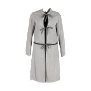 Pre-owned Linen outerwear Prada Vintage , Gray , Dames