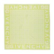 Zijden Vierkante Sjaal 4G Print Givenchy , Green , Dames