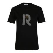 Casual Katoenen T-shirt Paco Rabanne , Black , Dames