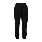 Logo Joggingbroek Rechte Snit Moncler , Black , Dames