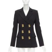 Pre-owned Viscose outerwear Moschino Pre-Owned , Black , Dames