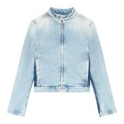 Slim jacket in two-tone denim Diesel , Blue , Dames