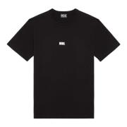 T-shirt with puff Diesel logo Diesel , Black , Heren
