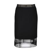 Wollen Pencilrok met Crinoline Prada , Black , Dames