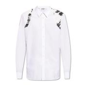 Katoenen overhemd Alexander McQueen , White , Heren