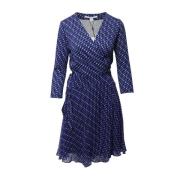 Silk dresses Diane Von Furstenberg , Blue , Dames