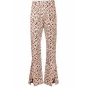 Bloemenprint Enkellange Broek Henrik Vibskov , Multicolor , Dames