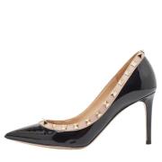 Pre-owned Leather heels Valentino Vintage , Black , Dames