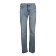 Klassieke Straight Leg Jeans Re/Done , Blue , Dames