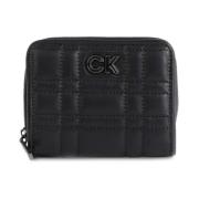 Metallic Fastening Leather Wallet with Credit Card Holder Calvin Klein...