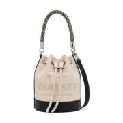 Kleur Blok Leren Emmer Tas Marc Jacobs , Beige , Dames