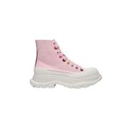 Canvas sneakers Alexander McQueen , Pink , Dames