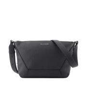 Zwarte Leren Edge Crossbody Tas Alexander McQueen , Black , Heren