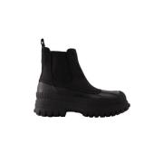 Leather boots Ganni , Black , Dames
