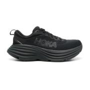 Zwarte Bondi 8 Hardloopschoenen Hoka One One , Black , Unisex