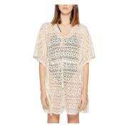 Korte Wijde Tuniek Jurk Lente/Zomer Vero Moda , Beige , Dames