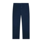 Blauwe Zip Chino Broek Dondup , Blue , Dames