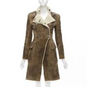 Pre-owned Faux Fur outerwear Balmain Pre-owned , Brown , Dames