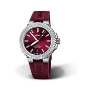 73377664998-0742268Fc - Aquis Date Diamonds Oris , Red , Dames