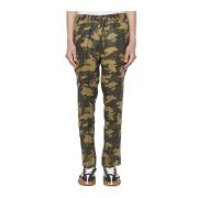 Linnen camouflage broek Daniele Alessandrini , Multicolor , Heren