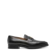 Zwarte Leren Loafers Herenschoenen Bally , Black , Heren