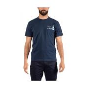 Heren Casual T-shirt Saint Barth , Blue , Heren