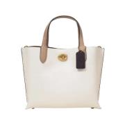 Leather totes Coach , White , Dames