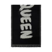 Wool scarves Alexander McQueen , Black , Heren