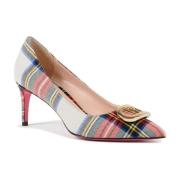 Stijlvolle Gouden Logo Kilt Pump Dee Ocleppo , Multicolor , Dames