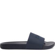 Blauwe Rubberen Flip Flops voor Mannen Calvin Klein , Blue , Heren