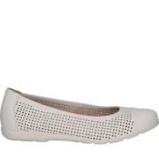 Witte Gesloten Ballerina's Caprice , White , Dames