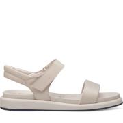 Beige Platte Sandalen voor Vrouwen Marco Tozzi , Beige , Dames