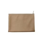 Pre-owned Leather pouches Hermès Vintage , Brown , Dames