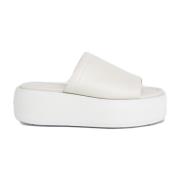 Beige Flatform Slide Slippers Calvin Klein , Beige , Dames