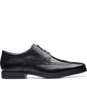 Wingtip Formele Zakelijke Schoenen Zwart Clarks , Black , Heren