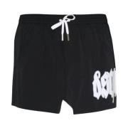 Zwart Zeekleding Boxer Midi Dsquared2 , Black , Heren