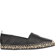 Zwarte Espadrilles voor Vrouwen Tommy Hilfiger , Black , Dames