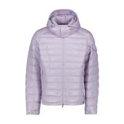 Gewatteerde Pufferjas met hoge kraag Moncler , Purple , Heren