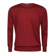 Merino Wol Crewneck Sweater Hindustrie , Red , Heren