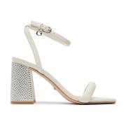 Witte platte sandalen voor vrouwen Guess , White , Dames