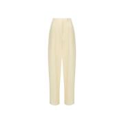 Hoge taille wijde pijpen broek Chiara Ferragni Collection , Yellow , D...