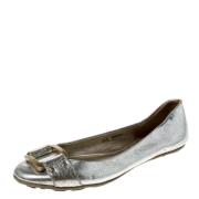 Pre-owned Leather flats Jimmy Choo Pre-owned , Gray , Dames