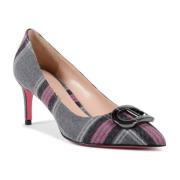 Stijlvolle Kilt Pump met Gun Metal Logo Dee Ocleppo , Multicolor , Dam...