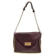 Pre-owned Leather shoulder-bags Chloé Pre-owned , Purple , Dames