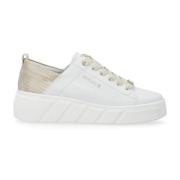 Witte Vrijetijdssneakers Vrouwen Stijlvol Comfort Rieker , White , Dam...