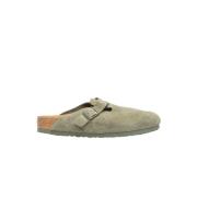 Suede Muiltjes met Anatomisch Voetbed Birkenstock , Green , Heren