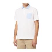 Heren Polo met Contrast Zak Harmont & Blaine , White , Heren